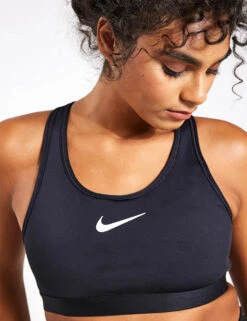 Nike Swoosh High Support Bra - Black/Iron Grey/White -Outlet Elevate Activewear Store Nike Swoosh High Support Bra dx6815 010 Black Grey White 0020