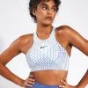 Nike Swoosh Phoenix Sports Bra - Blue Tint/Diffused Blue