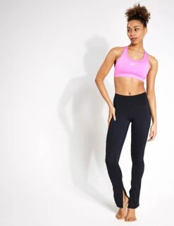 Nike One High Waisted Split-Hem Leggings - Black -Outlet Elevate Activewear Store Nike nike one hw split hem leggings black fn4148 010 0003