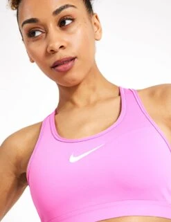 Nike Swoosh High Support Bra - Playful Pink/White -Outlet Elevate Activewear Store Nike nike swoosh high support bra pink white dx6815 675 0041