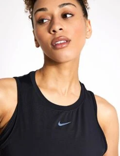 Nike One Classic Dri-FIT Cropped Tank Top - Black -Outlet Elevate Activewear Store Nike one classic dri fit cropped tank top black fn2845 010 FN2845 010S 0018