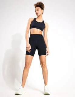 Nike One High Waisted 8" Biker Shorts - Black 8 Nike One High Waisted 8" Biker Shorts - Black -Outlet Elevate Activewear Store Nike one high waisted 8in biker shorts black fn3206 010 FN3206 010 S 0002