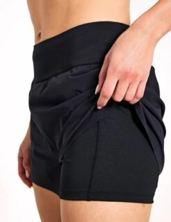 On Running Running Shorts - Black -Outlet Elevate Activewear Store ON Running Shorts Black 1WE11950553BLS 0004