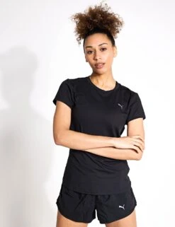 Puma Studio Sheer Fashion Tee - Black