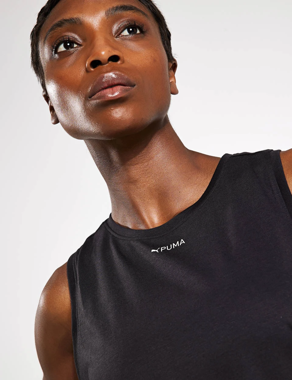 Puma Fit Triblend Training Tank Top - Black 3 Puma Fit Triblend Training Tank Top - Black - Image 3