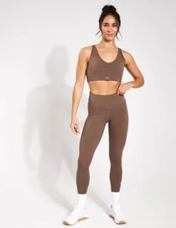 Reebok Active Collective Dreamblend Bra - Utility Brown -Outlet Elevate Activewear Store Reebok Active Collective Chill Dreamblend Tank Top 100076313UTIBRO Utility Brown 0002