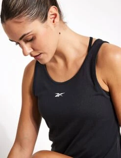 Reebok ID Train Supremium Tank Top - Night Black -Outlet Elevate Activewear Store Reebok ID TRAIN SUPREMIUM TANK 100075422 NGHBLK 0015
