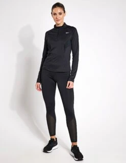 Reebok Running 1/4 Zip - Night Black -Outlet Elevate Activewear Store Reebok RUNNING 1 4 ZIP 100075413 NGHBLK 0013