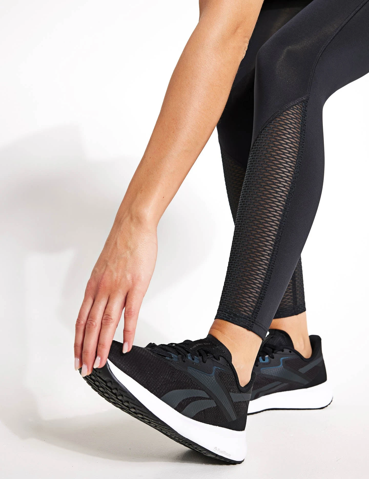 Reebok Running Vector Leggings - Night Black 4 Reebok Running Vector Leggings - Night Black - Image 4