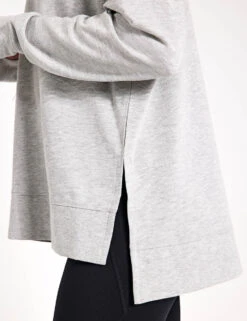 Sweaty Betty After Class Longline Sweatshirt - Light Grey Marl -Outlet Elevate Activewear Store Sweaty Betty After Class Longline Sweatshirt SB8985BLIGHT GREY MARLS 0024