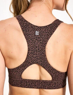 Sweaty Betty Super Soft Reversible Yoga Bra - Brown Leopard Marking Print -Outlet Elevate Activewear Store Sweaty Betty Super Soft Reversible Yoga Bra Brown Leopard Marking Print SB8779A S 0022