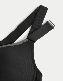 Ultimate Support Non Wired Sports Bra - Black -Outlet Elevate Activewear Store T33 6500GoodmoveBlack 1