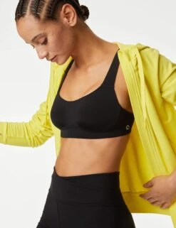 Flexifit Medium Support Sports Bra - Black 8 Flexifit Medium Support Sports Bra - Black -Outlet Elevate Activewear Store T33 6505BlackGoodmove 3