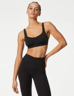 Flexifit Medium Support Sports Bra - Black