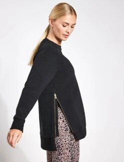 Varley Manning Sweat - Black -Outlet Elevate Activewear Store VARLEY manning sweat black 0030