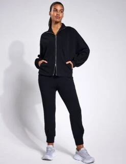 Varley Ashbury Zip Through Sweat - Black -Outlet Elevate Activewear Store Varley Ashbury Zip Through Sweat VAR01345 BLACK 0014