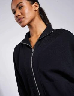 Varley Ashbury Zip Through Sweat - Black -Outlet Elevate Activewear Store Varley Ashbury Zip Through Sweat VAR01345 BLACK 0020