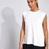 Varley Calgary Boxy Tank - Cloud Dancer