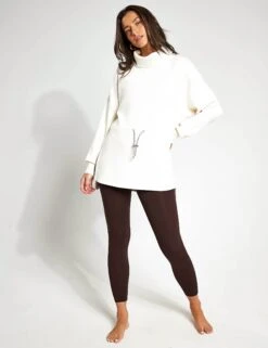 Varley Freya Sweat - Egret -Outlet Elevate Activewear Store Varley FREYA SWEAT VAR01168 egret 0017