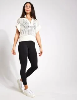 Varley Gaines Half-Zip Knit - Whitecap Grey -Outlet Elevate Activewear Store Varley Gaines Half Zip Knit VAR01798 GREY 0014