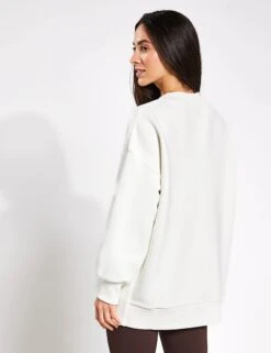 Varley Mae Boyfriend Sweat - Egret -Outlet Elevate Activewear Store Varley MAE BOYFRIEND SWEAT VAR01595 0023