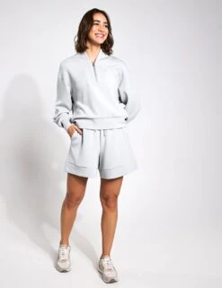 Varley Davidson Sweat - Mirage Grey -Outlet Elevate Activewear Store Varley Sweats Davidson Sweat Mirage Grey 00003