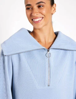 Varley Vine Half-Zip Pullover - Dusty Blue -Outlet Elevate Activewear Store Varley Vine Half Zip VAR00485 Dusty Blue 0022