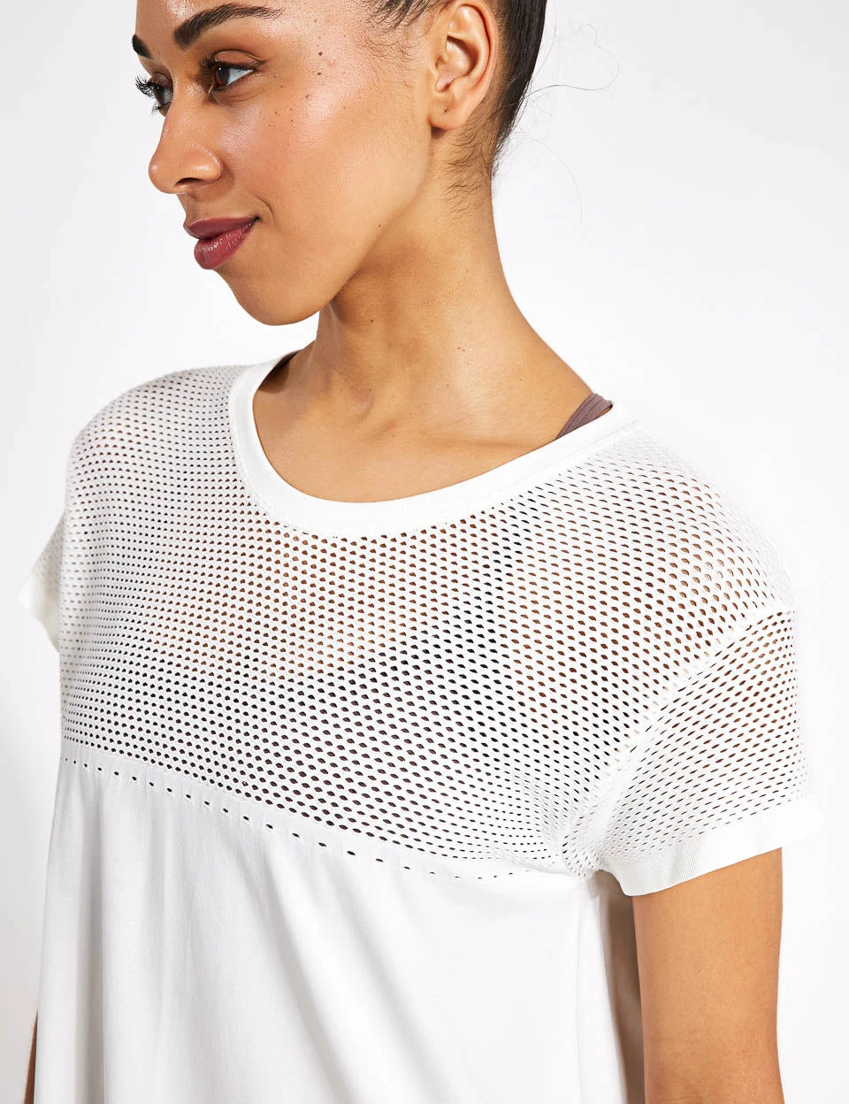 Varley Calloway Boxy Tee - Snow White 4 Varley Calloway Boxy Tee - Snow White - Image 4