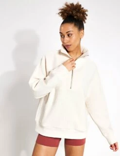 Varley Colebrook Half-Zip Sweat - Whitecap Grey