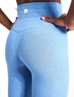 Vuori Clean Elevation Legging - Isle Blue Heather -Outlet Elevate Activewear Store Vuori Clean Elevation Legging VW444 HIB Isle Blue Heather 0030