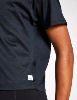 Vuori Energy Tee - Black Heather -Outlet Elevate Activewear Store Vuori Energy Tee Black Heather VW1011 HBK Black Heather 0026