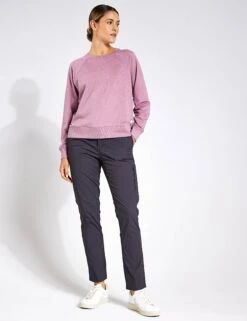 Vuori Long-Sleeve Halo Crew - Orchid Heather -Outlet Elevate Activewear Store Vuori L S Halo Crew VW241 HOD Orchid Heather 0002