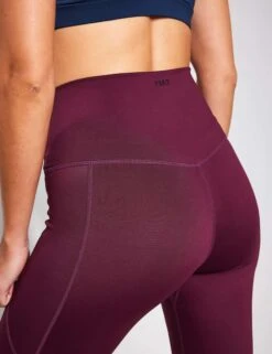 Kickstart Pocket 7/8 Legging - Fig -Outlet Elevate Activewear Store YMO 7 8 Pocket leggings FIG 0104