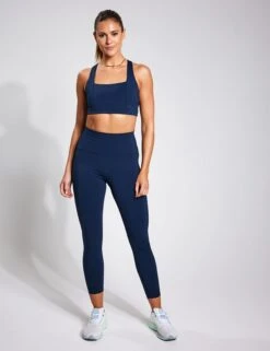 Kickstart Pocket 7/8 Legging - Navy -Outlet Elevate Activewear Store YMO 7 8 Pocket leggings NAVY 0005
