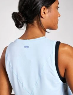 Crop It Tank - Lighter Sky Blue -Outlet Elevate Activewear Store YMO Crop It Tank YMOOP09 LIGHTER SKY BLUE 0013