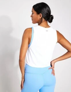 Crop It Tank - White -Outlet Elevate Activewear Store YMO Crop It Tank YMOOP09 WHITE 0029
