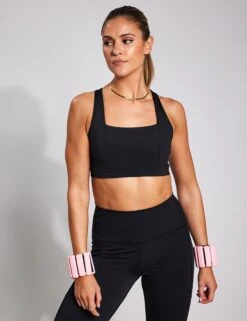 Spark Cross Strap Bra - Black -Outlet Elevate Activewear Store YMO Cross Strap Bra BLACK 0051