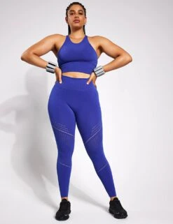 Full Circle Seamless Legging - Mazarine -Outlet Elevate Activewear Store YMO Full Circle Seamless Bra Mazzarine Blue 0092