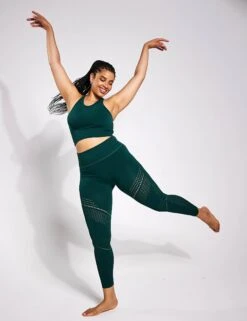 Full Circle Seamless Legging - Rainforest -Outlet Elevate Activewear Store YMO Full Circle Seamless Legging Forest Green 0004
