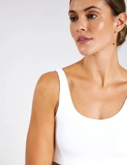 Fundamentals Bra - White -Outlet Elevate Activewear Store YMO Fundamentals Bra YMOBRA13 White 0022