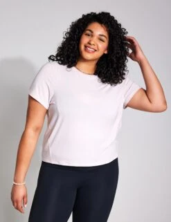 All In Tee - Soft Pink 11 All In Tee - Soft Pink -Outlet Elevate Activewear Store YMO Loose Studio Tee SOFT PINK 0058