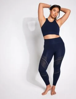 Full Circle Seamless Legging - Navy -Outlet Elevate Activewear Store YMO Seamless Legging NAVY 0001