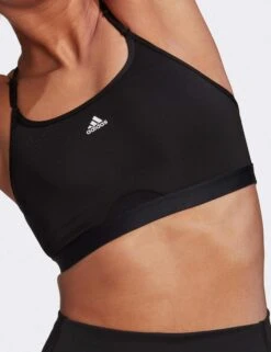 ADIDAS Aeroreact Training Light-Support Bra - Black -Outlet Elevate Activewear Store adidas aeroreact training light support bra black hb9884 4