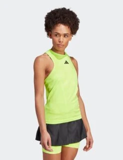 ADIDAS AEROREADY Pro Seamless Tennis Tank Top - Lucid Lemon -Outlet Elevate Activewear Store adidas aeroready pro seamless tennis tank lemon IJ0485 5