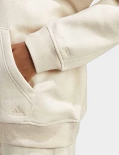 ADIDAS ALL SZN Fleece Boyfriend Hoodie - Ecru Tint Melange -Outlet Elevate Activewear Store adidas all szn fleece boyfriend hoodie ecru tint ic6432 4