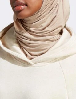 ADIDAS ALL SZN Fleece Boyfriend Hoodie - Ecru Tint Melange -Outlet Elevate Activewear Store adidas all szn fleece boyfriend hoodie ecru tint ic6432 5