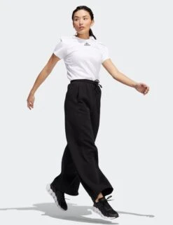 ADIDAS ALL SZN Fleece Wide Joggers - Black -Outlet Elevate Activewear Store adidas all szn fleece wide joggers black ht3302 3