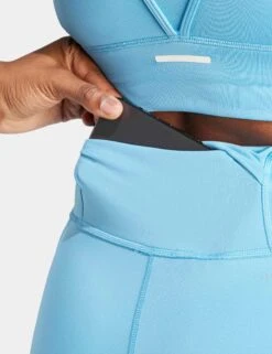 ADIDAS DailyRun 5-Inch Short Leggings - Semi Blue Burst -Outlet Elevate Activewear Store adidas dailyrun 5 inch short leggings semi blue burst iu1658 3