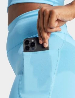 ADIDAS DailyRun 5-Inch Short Leggings - Semi Blue Burst -Outlet Elevate Activewear Store adidas dailyrun 5 inch short leggings semi blue burst iu1658 4