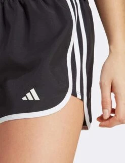 ADIDAS Marathon 20 Running Shorts - Black/White -Outlet Elevate Activewear Store adidas marathon 20 running shorts black white ic5184 6